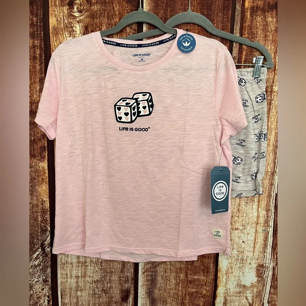 Life Is Good | NWT Women's Roll The Dice Pajama Set - Picture 2 of 7